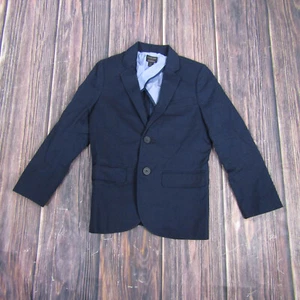 J Crew Boys Size 6-7 Navy Blue Thompson Suit Jacket Wedding Graduation - Picture 1 of 8