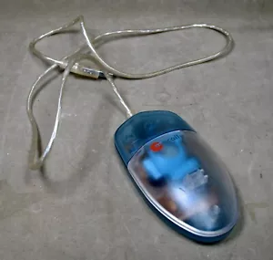 Mouse USB de un botón Macally iMouse - azul - Imagen 1 de 4