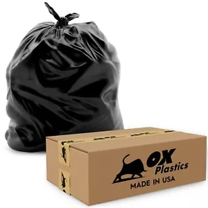 Trash Can Bags 42 Gallon 3 mil Thick Can Liners 37" x 43" Garbage Bags 25 Count - Picture 1 of 7