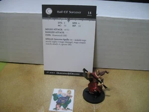 =Dungeons and Dragons D&D DRAGONEYE Medio Elfo Hechicero 20/60 con tarjeta= - Imagen 1 de 1
