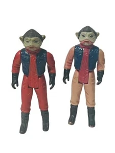 Nien Nunb Pair Lot 2 Star Wars action figure toy vintage Kenner 1983 Nein Numb - Picture 1 of 4