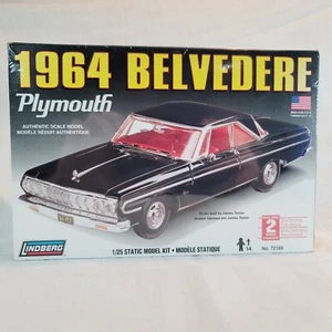 Lindberg 1964 Belvedere Plymouth Modellbausatz #72183 neu versiegelt Maßstab 1:25 - Bild 1 von 14
