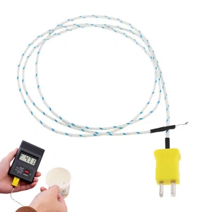 K Type Metal Head Temperature Sensor Thermocouple Probe Copper Wire Mini - Picture 1 of 8