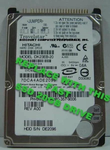 Replace Worn Out DK23EB-20 with this 20GB Fast Reliable SSD 2.5" 44PIN IDE Drive - Picture 1 of 3