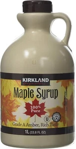 100% Pure Canadian Maple Syrup - 1L - Grade A Amber, Kirkland Signature - Picture 1 of 2