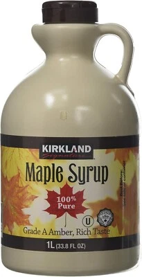 100% Pure Canadian Maple Syrup - 1L - Grade A Amber, Kirkland Signature - Image 1 of 2