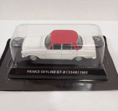 Kyosho 1/64 1965 Prince Skyline GT-B (S54B) Red/White Diecast Model Car - Image 1 of 4