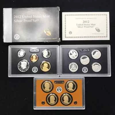 2012-S US Mint Silver Proof Set w OGP - Box & COA - Image 1 of 4