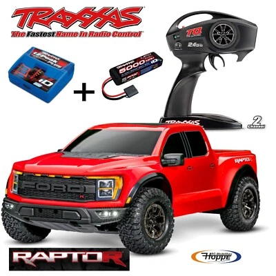 TRAXXAS# TRX101076-4RED Ford Raptor-R 4x4 VXL Rot 1/10 Pro-Scale+ 4A Lader +Akku - Bild 1 von 4