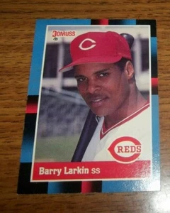 1988 DONRUSS BARRY LARKIN NO 492 CINCINNATI REDS - Picture 1 of 2
