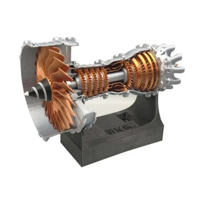 3D Printed TRENT 900 Airbus A380 Jet Engine Model | Fully Functional - Image 1 of 4