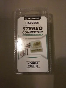 Scosche HA028SD Stereo Connector Kit Honda 1986-11 Acura Isuzu - NEW - Picture 1 of 4