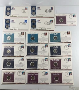17 Different Statehood Quarter First Day Covers.  - Bild 1 von 4