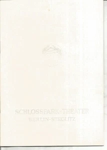 Programmheft Schlosspark-Theater Berlin Steglitz 1964 Don Gil von den grünen Hos - Bild 1 von 2