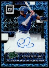 2022 Donruss Optic Rated Prospect Teal Velocity Signatures Reggie Preciado Auto