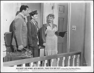 Jane Wyman Irene Manning foto originale anni 40 Jack Carson commedia anni 40 - Foto 1 di 1