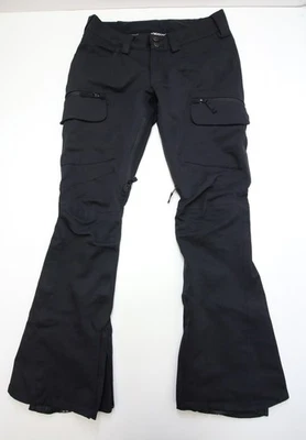 Burton Dryride Gloria Negro Carga Snowboard Esquí Nieve Pantalones Mujer Pequeño Acampanado Foto 1 de 4