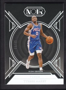 2024-25 TYRESE MAXEY 06/49 PANINI NOIR ICON EDITION - Picture 1 of 2