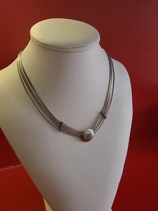 Magnifique collier en argent massif 925 sterling - Imagen 1 de 14