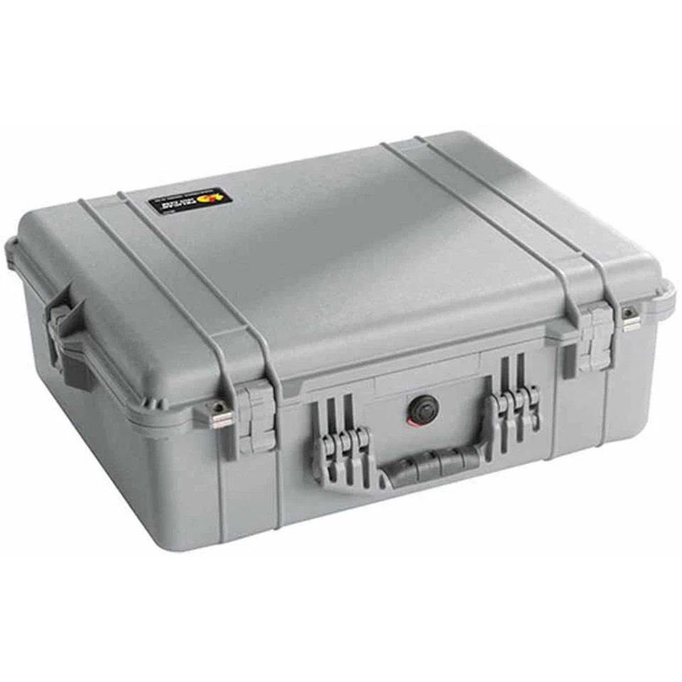 Pelican 1600 Watertight Hard Case without Foam insert - Silver - Image 1 of 1