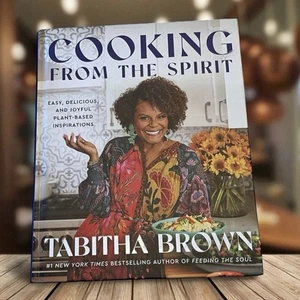 NEW Cooking From The Spirit By Tabitha Brown Hard Cover Cookbook Vegan Recipes - Picture 1 of 4