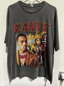 Vintage Kanye West Rap Tee Bootleg T Shirt - Picture 1 of 9