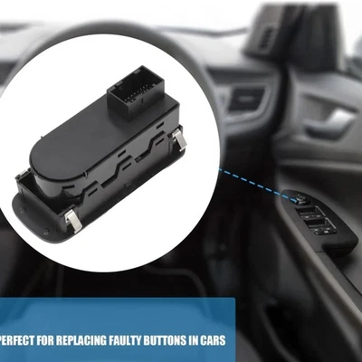 Driver Power Window Switch Left For Alfa Romeo Mito 2008-2021 156085170 Black - Image 1 of 4