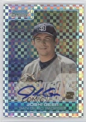 2006 Bowman Chrome Prospects X-Fractor /225 Josh Geer #BC232 Auto - Image 1 of 2