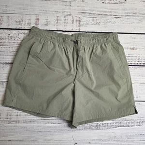 VRST All In Shorts Mens Large 5 Inch Green Mesh Lined Drawstring Performance - Picture 1 of 9