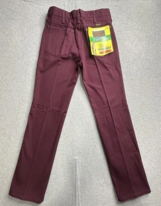 Vintage Wrangler Cowboy Cut Jeans Mens 29x32 Maroon 936CWE Slim Fit Made USA 90s - Picture 1 of 14