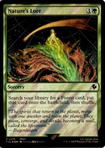 MTG Commander: Final Fantasy Surge Foil Nature's Lore C 311 NM Scan - Bild 1 von 2