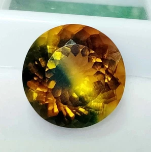 Natural Certified 16-18 Ct Bi-Colour Tourmaline Round Cut Loose Gemstone - Picture 1 of 5