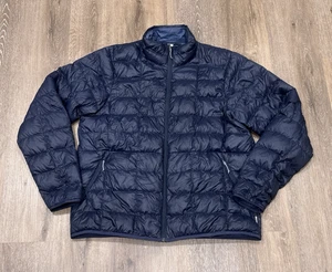 REI Co-op Down Jacket Mens Large 650 Fill Packable Puffer Blue Nylon READ - Picture 1 of 11