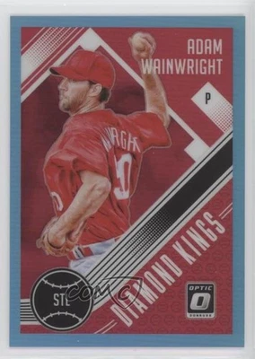 2018 Panini Donruss Optic Diamond Kings Carolina Blue Prizm /50 Adam Wainwright - Image 1 of 2