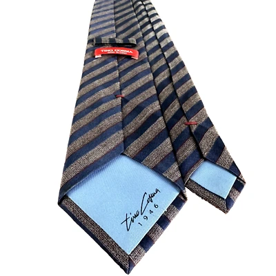 TINO COSMA Necktie Size 3X58"  Silk Repp tie Italian Repp Tie — 第 1/3 张图片