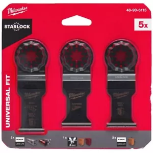MILWAUKEE MULTI TOOL WOOD/METAL BLADE SET - 5pc - Universal Fit - 48906115 - Picture 1 of 1