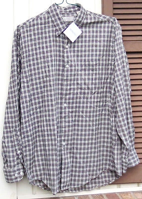 Camisa Murano NOVA Xadrez (Vermelho/Preto/Branco) Manga Longa – Masculina Tamanho M/Médio, 100% Algodão - Imagem 1 de 4