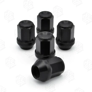 5x M14 x 1.5 Alloy Wheel Nuts 19mm Hex Black Bolts Lugs FORD TRANSIT CUSTOM 13> - Picture 1 of 3