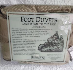 Vintage New Restoration Hardware Duck Down Foot Duvets Slippers WOMEN'S 5-9 