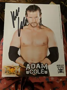 Adam Cole Signed 8X10 WWE AEW Ring Of Honor Bullet Club Promo Photo - Picture 1 of 1