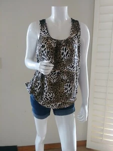 ALYX Women shirt tank top leopard print size L Loose  - Picture 1 of 11