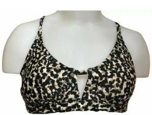 KONA SOL Traje de Baño Top Para Mujer Leopardo Estampado Animal Tanga Bikini Top Nuevo Talla S - Imagen 1 de 8