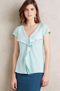 NWT Anthropologie Cascade Blouse, by Meadow Rue -  Sky, size M - Picture 1 of 4