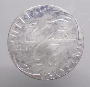 Portogallo 1000 escudos 1999 argento - 25o anniversario del 25 aprile KM#715 UNC - Foto 1 di 2