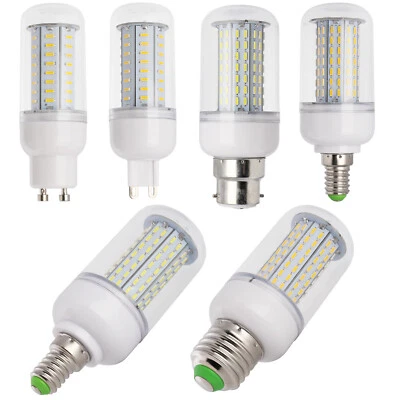 Dimmbare B22 Bajonett E27 Schraube E14 GU10 G9 LED Maisbirne Glühlampe 25W -110W - Bild 1 von 4