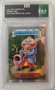 2021 Topps Chrome Garbage Pail Kids Graded Prism Refractor - Horny Hal - Picture 1 of 2