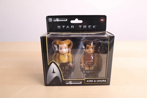 Medicom Be@rbrick Star Trek Captain Kirk & Uhura Figure Toy Set Lot Cover