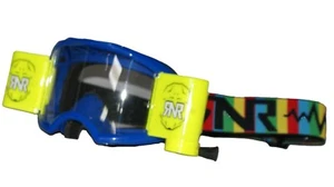 Rip N Roll Colossus Roll Off Goggle Blue Combo Wide Vision System MX / ATV - Picture 1 of 1