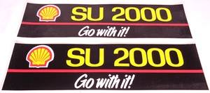 Shell SU 2000 'Go With It!' Original Vintage Sticker Decal Lot 11.5" x 3" - Picture 1 of 3