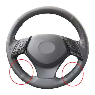 Hand Sewing Steering Wheel Cover For Toyota C-HR CHR 2016 2017 2018 2019 2020 - Image 1 of 4